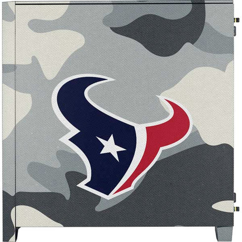 NFL Houston Texans Camo Corsair 4000D Tempered Glass Mid-Tower ATX Case Skin