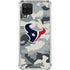 NFL Houston Texans Camo Galaxy A12 Clear Case