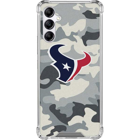 NFL Houston Texans Camo Galaxy A15 5G Clear Case