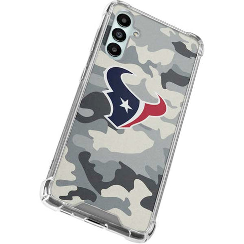 NFL Houston Texans Camo Galaxy A15 5G Clear Case