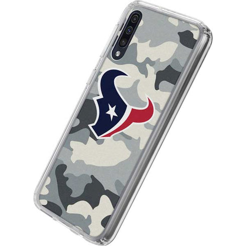 NFL Houston Texans Camo Galaxy A50 Clear Case