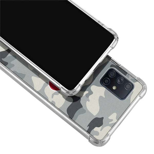 NFL Houston Texans Camo Galaxy A51 5G Clear Case