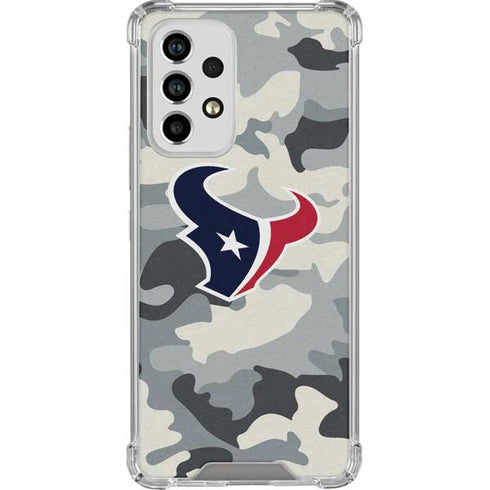 NFL Houston Texans Camo Galaxy A53 5G Clear Case
