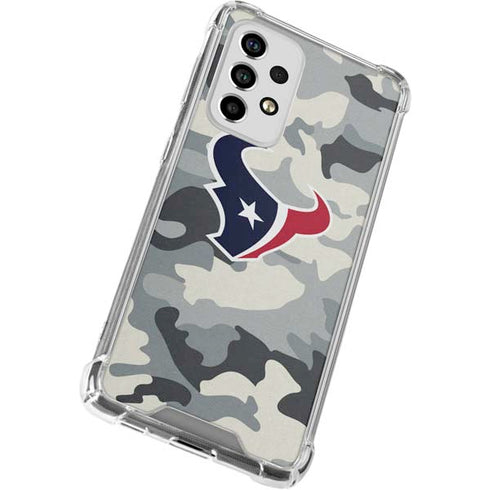 NFL Houston Texans Camo Galaxy A53 5G Clear Case