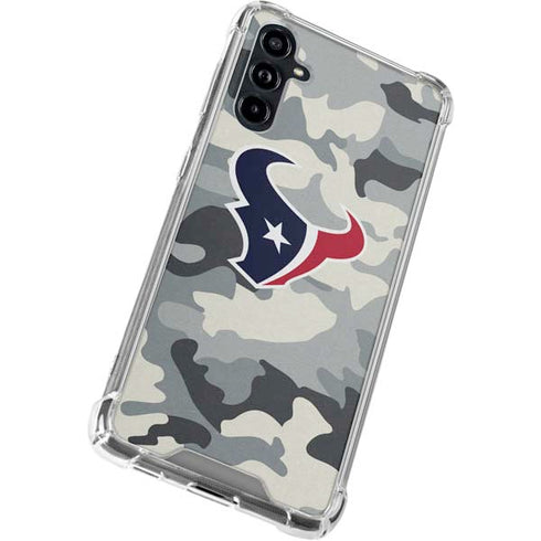 NFL Houston Texans Camo Galaxy A54 5G Clear Case