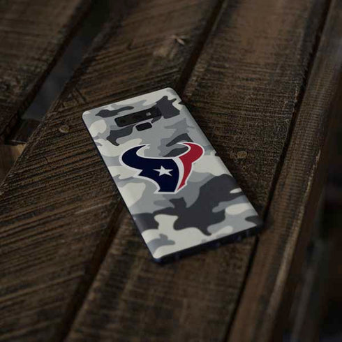 NFL Houston Texans Camo Galaxy Note 9 Skin