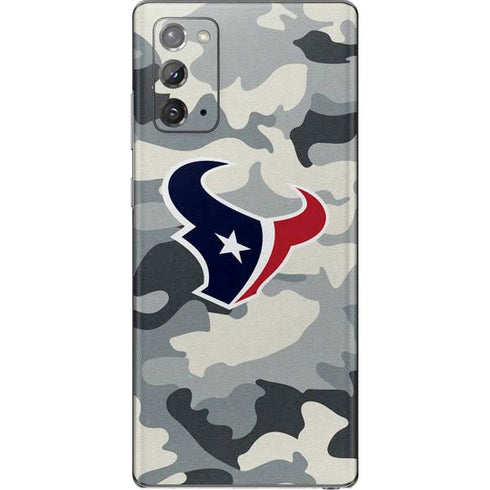 NFL Houston Texans Camo Galaxy Note20 5G Skin