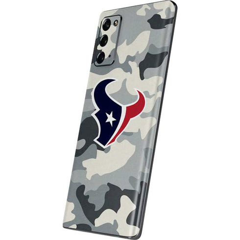 NFL Houston Texans Camo Galaxy Note20 5G Skin
