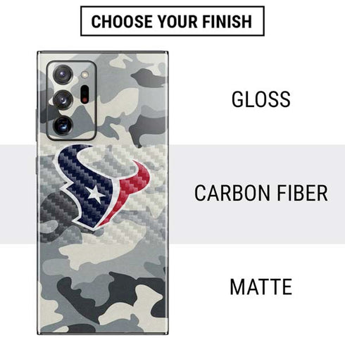 NFL Houston Texans Camo Galaxy Note20 Ultra 5G Skin