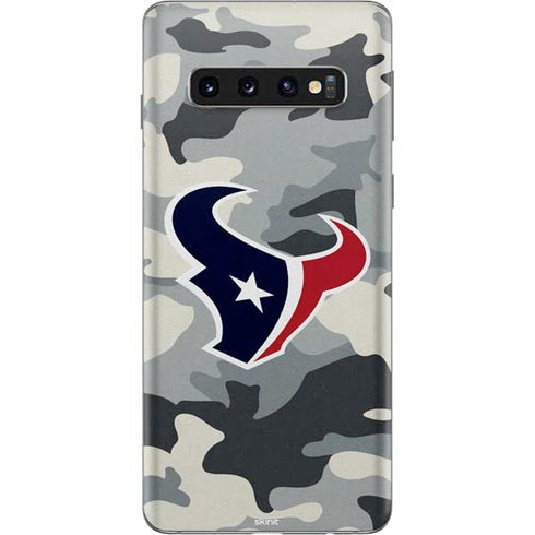 NFL Houston Texans Camo Galaxy S10 Skin