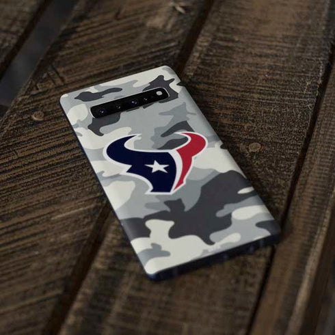NFL Houston Texans Camo Galaxy S10 Skin