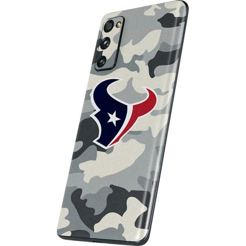 NFL Houston Texans Camo Galaxy S20 Fan Edition Skin