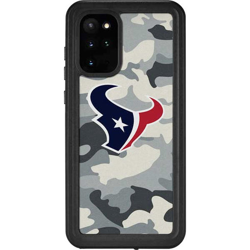 NFL Houston Texans Camo Galaxy S20 Plus Waterproof Case