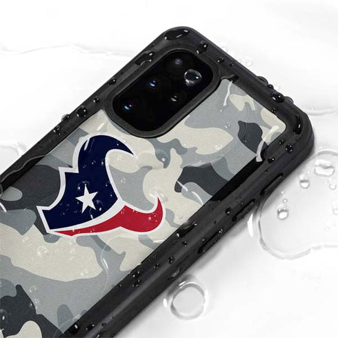 NFL Houston Texans Camo Galaxy S20 Plus Waterproof Case