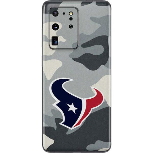 NFL Houston Texans Camo Galaxy S20 Ultra 5G Skin