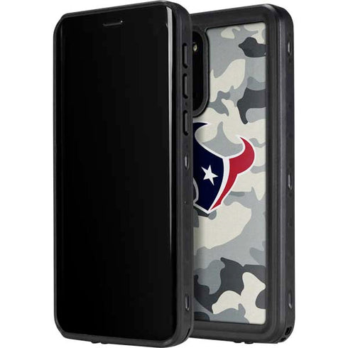 NFL Houston Texans Camo Galaxy S20 Waterproof Case
