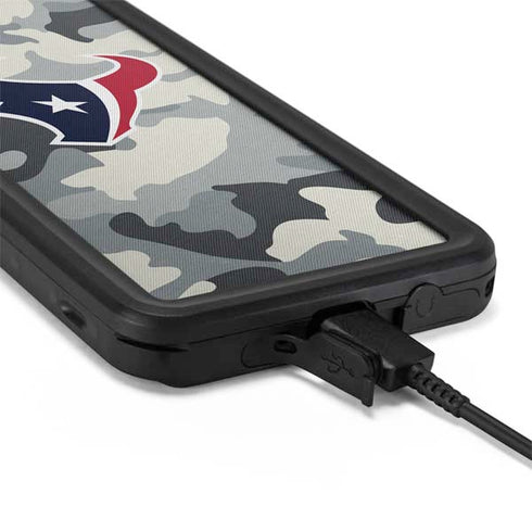 NFL Houston Texans Camo Galaxy S20 Waterproof Case