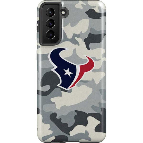 NFL Houston Texans Camo Galaxy S21 FE Pro Case