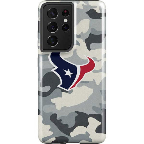 NFL Houston Texans Camo Galaxy S21 Ultra 5G Pro Case