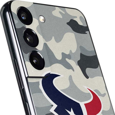 NFL Houston Texans Camo Galaxy S22 Skin