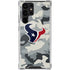 NFL Houston Texans Camo Galaxy S22 Ultra Clear Case