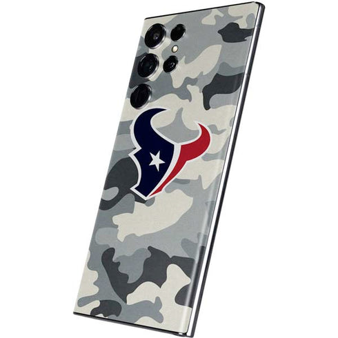 NFL Houston Texans Camo Galaxy S22 Ultra Skin