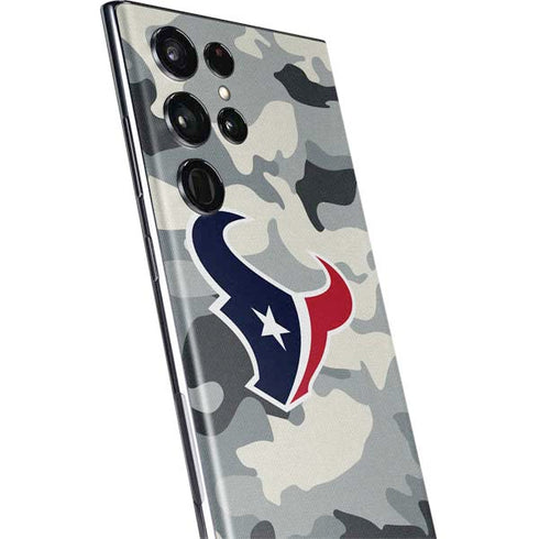 NFL Houston Texans Camo Galaxy S22 Ultra Skin