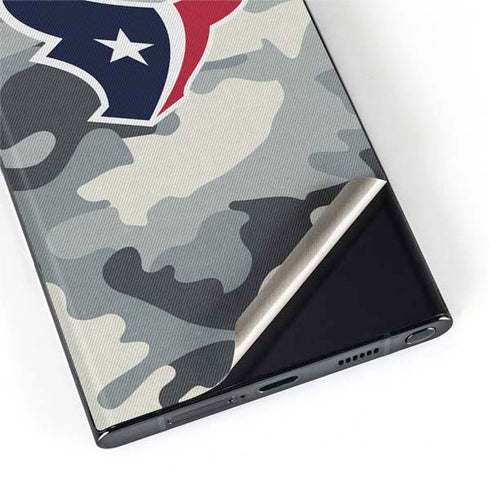 NFL Houston Texans Camo Galaxy S22 Ultra Skin