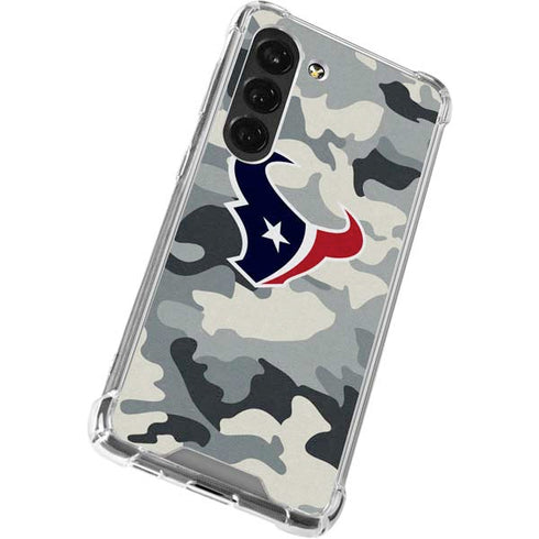 NFL Houston Texans Camo Galaxy S23 Clear Case