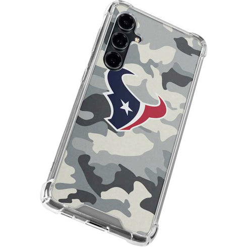 NFL Houston Texans Camo Galaxy S23 FE Clear Case