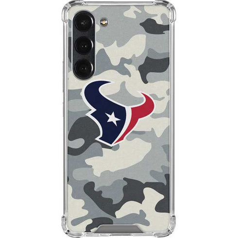 NFL Houston Texans Camo Galaxy S23 Plus Clear Case