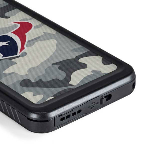 NFL Houston Texans Camo Galaxy S23 Plus Waterproof Case