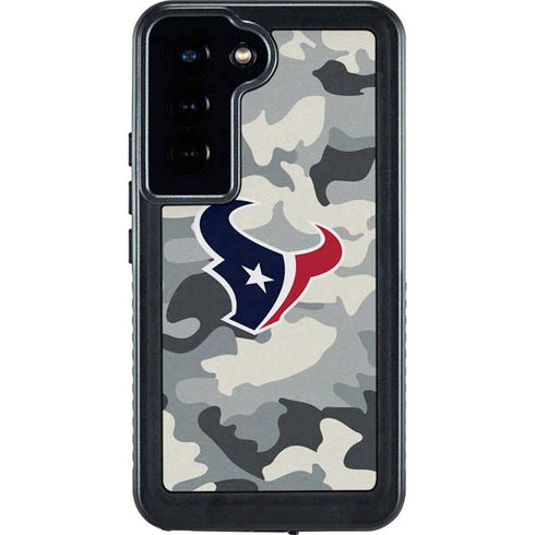NFL Houston Texans Camo Galaxy S23 Waterproof Case