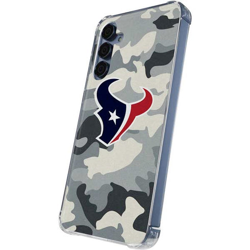 NFL Houston Texans Camo Galaxy S24 Clear Case