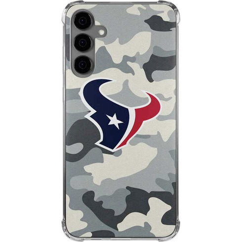 NFL Houston Texans Camo Galaxy S24 Plus Clear Case