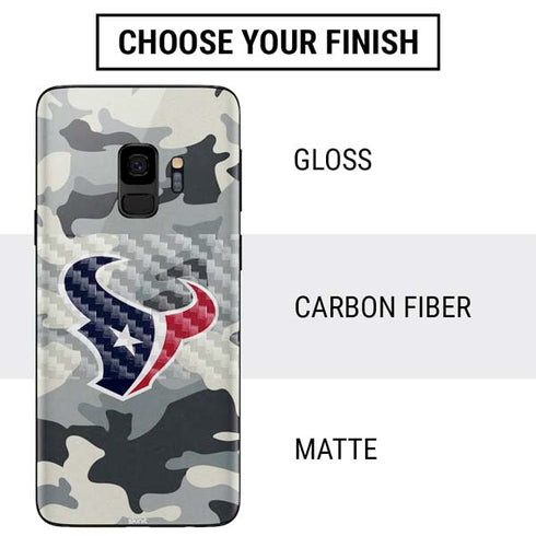 NFL Houston Texans Camo Galaxy S9 Skin