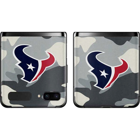 NFL Houston Texans Camo Galaxy Z Flip Skin