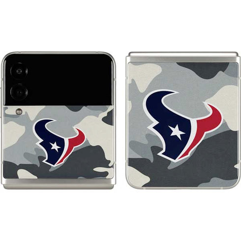 NFL Houston Texans Camo Galaxy Z Flip3 5G Skin