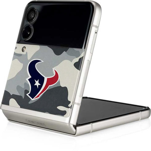 NFL Houston Texans Camo Galaxy Z Flip3 5G Skin