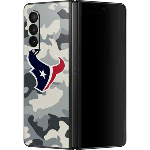 NFL Houston Texans Camo Galaxy Z Fold3 5G Skin