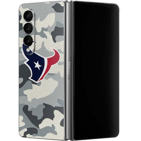 NFL Houston Texans Camo Galaxy Z Fold4 5G Skin