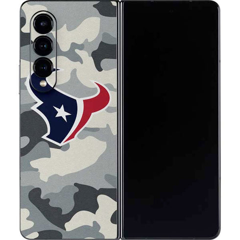 NFL Houston Texans Camo Galaxy Z Fold4 5G Skin