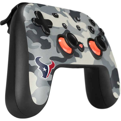 NFL Houston Texans Camo Google Stadia Controller Skin