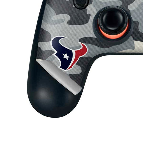 NFL Houston Texans Camo Google Stadia Controller Skin