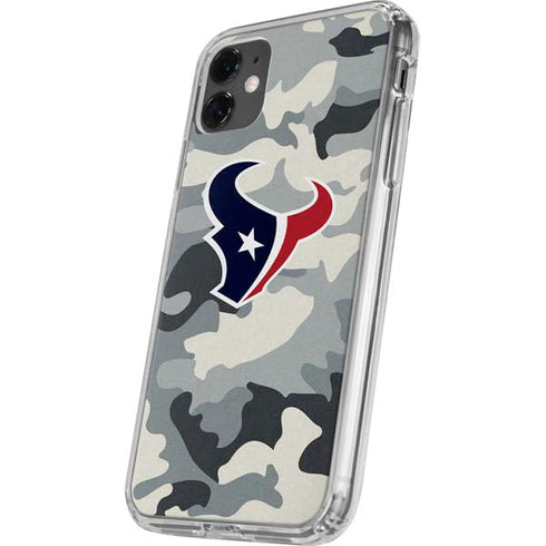 NFL Houston Texans Camo iPhone 11 Clear Case