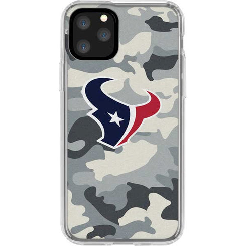 NFL Houston Texans Camo iPhone 11 Pro Clear Case