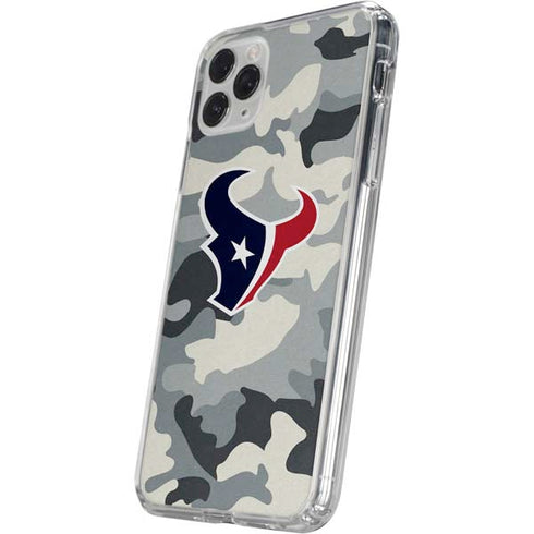 NFL Houston Texans Camo iPhone 11 Pro Clear Case