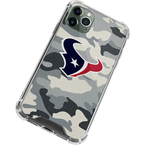 NFL Houston Texans Camo iPhone 11 Pro Max Clear Case