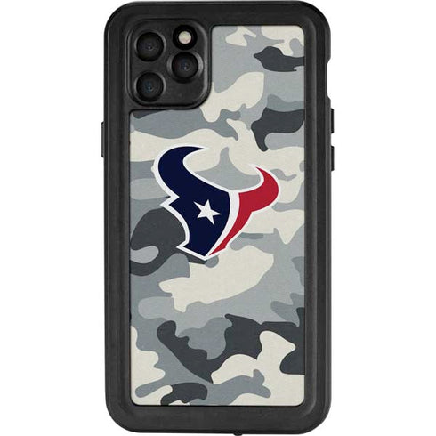 NFL Houston Texans Camo iPhone 11 Pro Max Waterproof Case