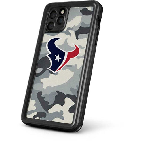 NFL Houston Texans Camo iPhone 11 Pro Max Waterproof Case